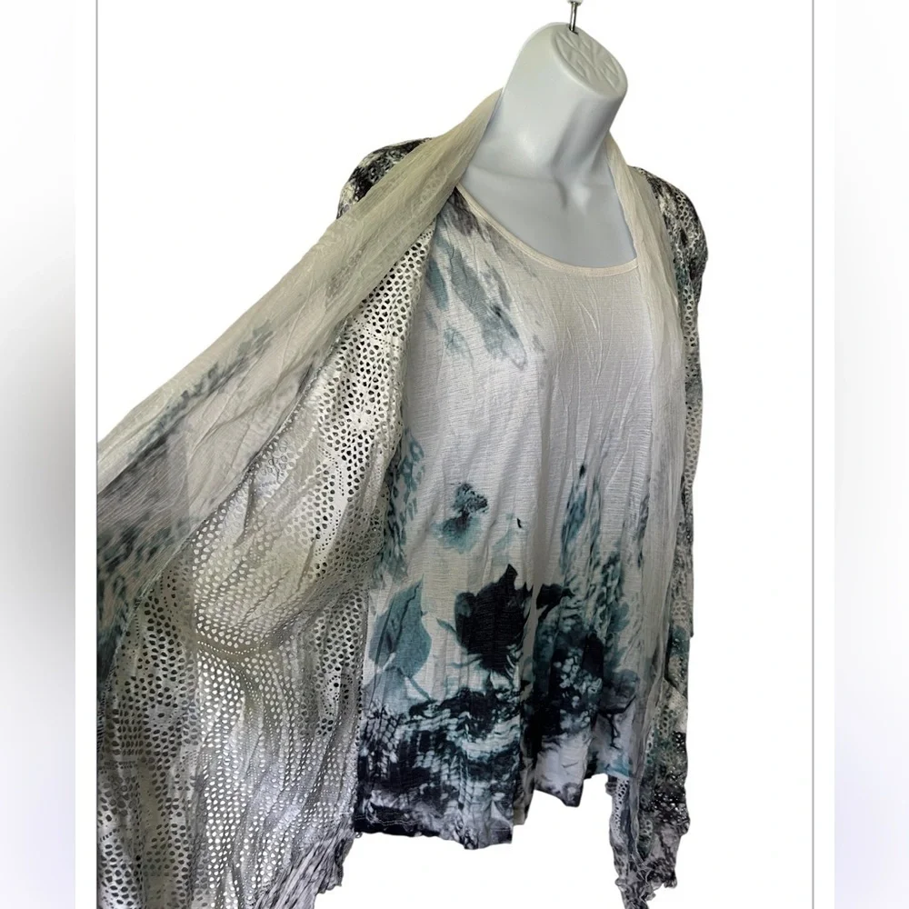 NWT Alberto Makali 2 in 1 attached cardigan and tank pockets Size L - Picture 4 of 7